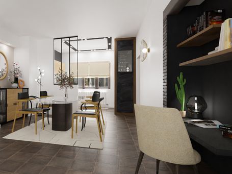 home staging virtuel pièce à vivre